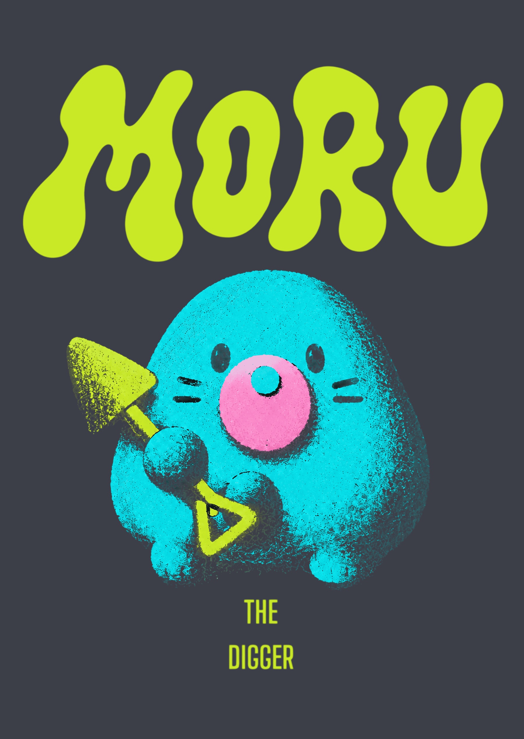 Moru the Digger 티셔츠 그래픽